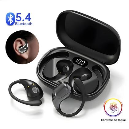 Imagem de Fones De Ouvido Bluetooth 5.4 À Prova d'Água HiFi Estéreo Com Gancho Para Ouvido TWS Sem Fio Com