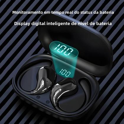 Imagem de Fones De Ouvido Bluetooth 5.4 À Prova d'Água HiFi Estéreo Com Gancho Para Ouvido TWS Sem Fio Com