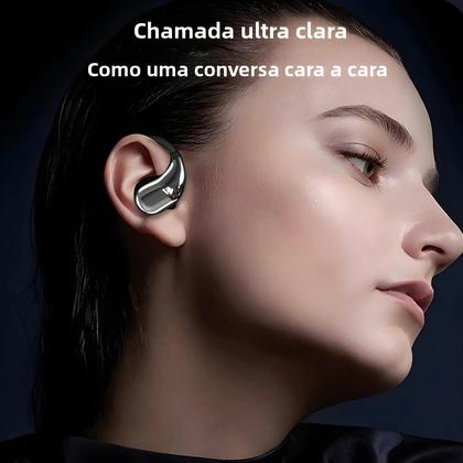Imagem de Fones De Ouvido Bluetooth 5.4 À Prova d'Água HiFi Estéreo Com Gancho Para Ouvido TWS Sem Fio Com