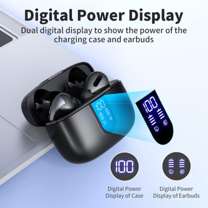 Imagem de Fones de ouvido Bluetooth TAGRY True Wireless Earbuds 60H Playback