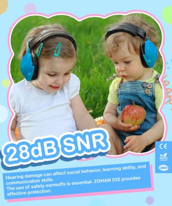Imagem de Fones de ouvido com cancelamento de ruído ZOHAN 032 Kids Blue