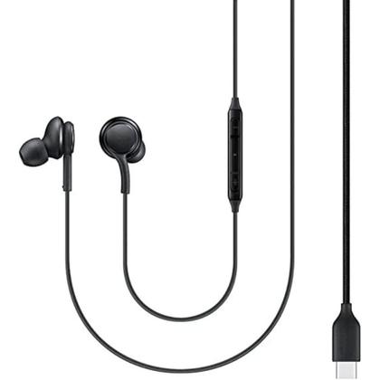 Imagem de Fones de Ouvido com Fio Premium, (USB-C), À Prova de Suor, Microfone Embutido, Compatível com Samsung, entre outros
