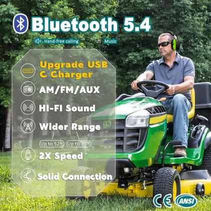 Imagem de Fones de ouvido de rádio PROHEAR 033 AM FM Bluetooth 5.4 31dB SNR