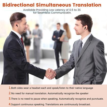 Imagem de Fones de ouvido de tradução Fyzuf em tempo real em 150 idiomas com aplicativo