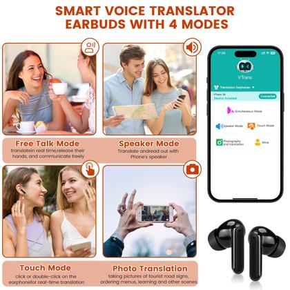Imagem de Fones de ouvido de tradução Fyzuf em tempo real em 150 idiomas com aplicativo