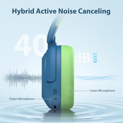 Imagem de Fones de ouvido iClever BTH20 Active Noise Cancelling Kids 60H Play