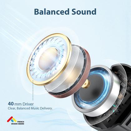 Imagem de Fones de ouvido iClever BTH20 Active Noise Cancelling Kids 60H Play