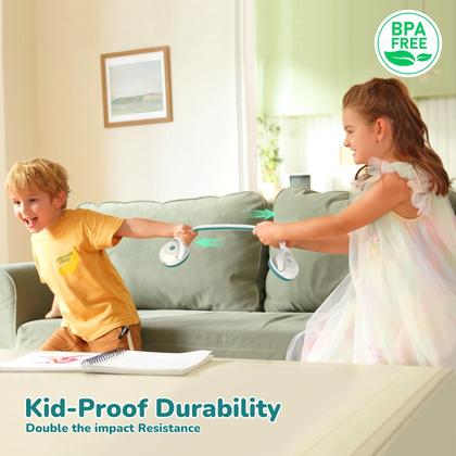 Imagem de Fones de ouvido iClever BTH20 Active Noise Cancelling Kids brancos e verdes