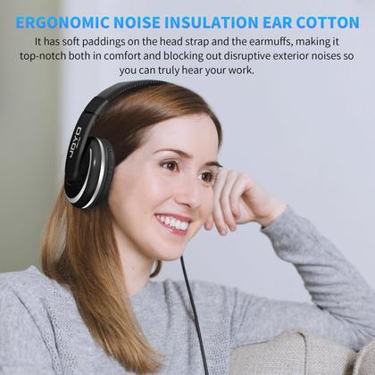 Imagem de Fones de ouvido JOYO JMH-04 Over Ear Wired Studio com conector de 6,35 mm