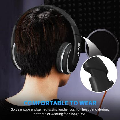 Imagem de Fones de ouvido JOYO JMH-04 Over Ear Wired Studio com conector de 6,35 mm