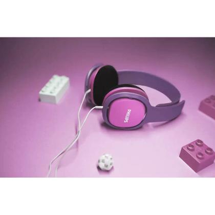 Imagem de Fones de ouvido Philips SHK2000PK/27 Kids rosa, com fio