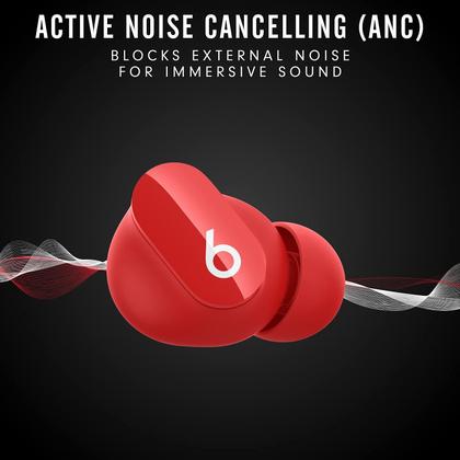 Imagem de Fones de Ouvido Sem Fio Beats Studio Buds Vermelho - com Cancelamento de Ruído