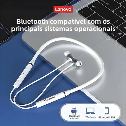 Imagem de Fones De Ouvido Sem Fio Lenovo HE05X II Bluetooth 5.0 Com Graves Profundos, Carregamento Rápido E