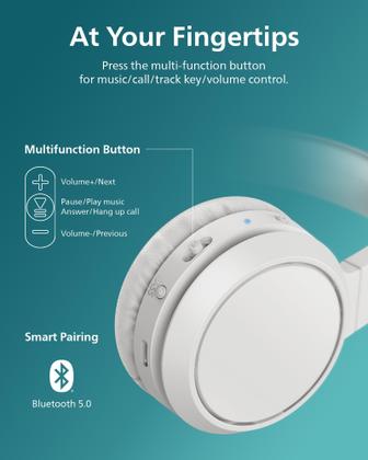 Imagem de Fones de ouvido sem fio PHILIPS H4205 On-Ear 32mm Drivers White