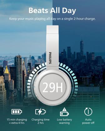 Imagem de Fones de ouvido sem fio PHILIPS H4205 On-Ear 32mm Drivers White