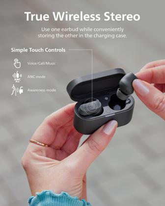 Imagem de Fones de ouvido sem fio PHILIPS TAT3519 True Wireless com cancelamento de ruído.