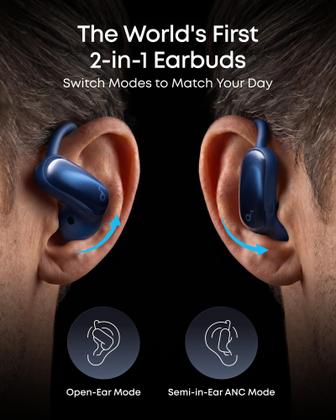 Fones de ouvido Soundcore AeroFit 2 Pro ANC sem fio IP55 - Fone de