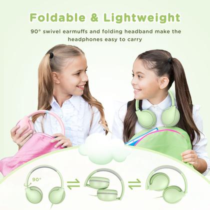 Imagem de Fones de ouvido WeNeed Over Ear com microfone para crianças/adolescentes, cinza