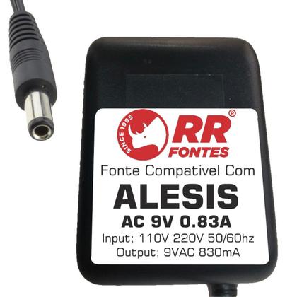 Imagem de Fonte AC 9v 830mA Para Instrumentos Alesis D4 Drum Module Deq