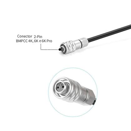 Imagem de Fonte AC Mini XLR 2Pin 12V Blackmagic Pocket 4K e 6K