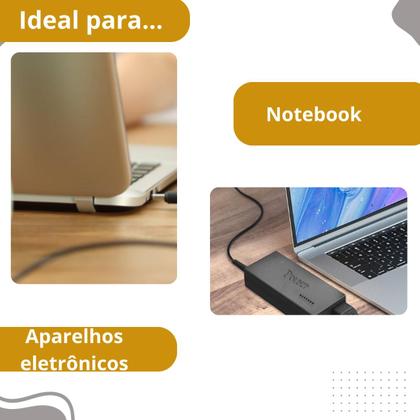 Imagem de Fonte Adaptador Universal Notebook Ajustável 120w 8 Pinos