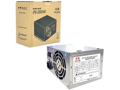 Imagem de Fonte alim atx 200w reais sata ps-200v4 s/cabo c3 plus