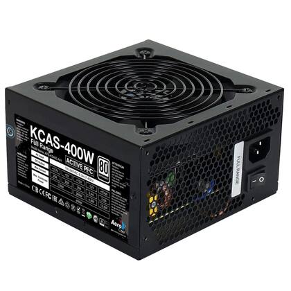 Imagem de Fonte Alimentação Pc Aerocool Kcas 400W Black 110v/220v