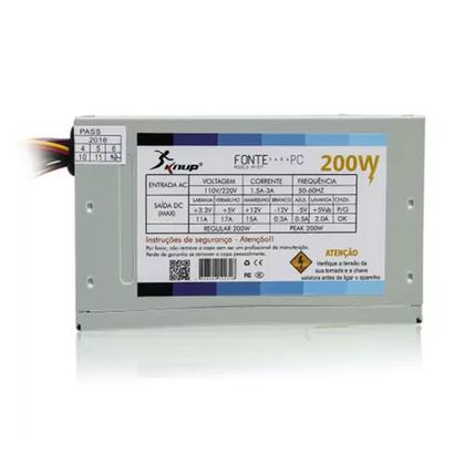 Imagem de Fonte ATX 200w Alta Performance Sata 24 Pinos Bivolt Manual Knup - KP-517