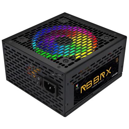 Imagem de Fonte Atx 500W Automática Pfc Ativo Rgb Brx 80 Plus Bronze