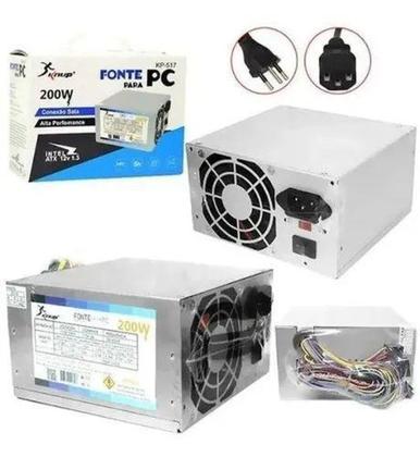 Imagem de Fonte Atx Pc 200w Bivolt Silenciosa Computador 20/24 Pinos - Knup