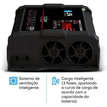 Imagem de Fonte Automotiva Carregador Bateria Bivolt Digital Cca Storm Plus JFA