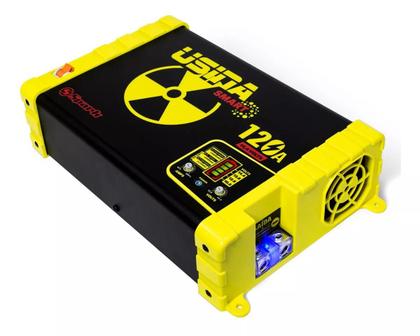 Imagem de Fonte Automotiva Carregador de Bateria 12v Usina Smart Bat Meter 120 amperes 1 ano de Garantia