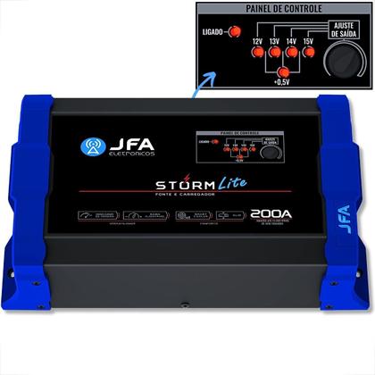 Imagem de Fonte automotiva carregador de bateria storm lite 12v 200a amperes jfa bivolt