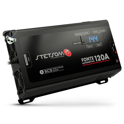 Imagem de Fonte Automotiva Carregador Stetsom 120a Scs Digital Bivolt