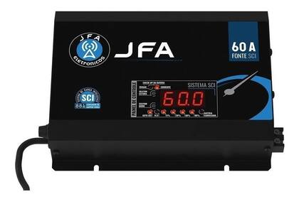 Imagem de Fonte Automotiva Jfa 60 Amperes Bivolt Automatico Carregador