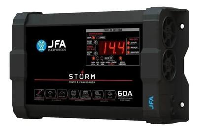 Imagem de Fonte Automotiva Jfa 60 Amperes Bivolt Automatico Carregador