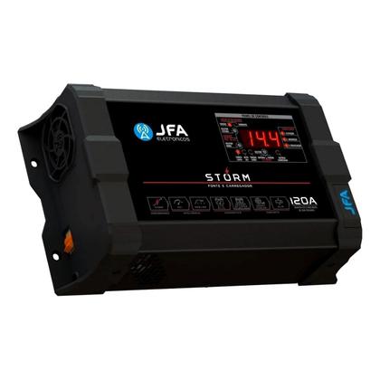 Imagem de Fonte Automotiva Storm 120a 120 Amperes Voltímetro Amperímetro Medidor de CCA JFA