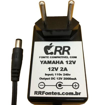 Imagem de Fonte carregador 12V para teclado Yamaha PA-5D modelo PSR-185