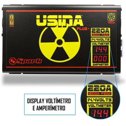 Fonte Carregador Automotiva Usina 220A Plus Voltímetro Imagem de Fonte Carregador Automotiva Usina 220A Plus Voltímetro