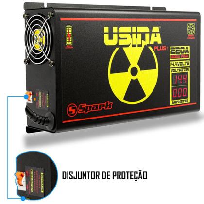 Fonte Carregador Automotiva Usina 220A Plus Voltímetro Imagem de Fonte Carregador Automotiva Usina 220A Plus Voltímetro