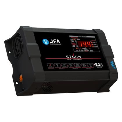 Imagem de Fonte Carregador Bateria Bivolt JFA Storm 120A Digital CCA