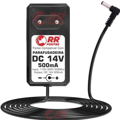 Imagem de Fonte Carregador DC 14V Para Parafusadeira E Furadeira Bateria De 14V E 14,4V