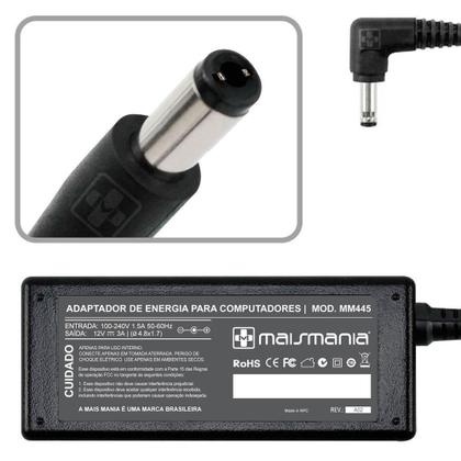 Imagem de Fonte Carregador Mais Mania Compatível com Notebook Asus 12V 3A 36W - OEM