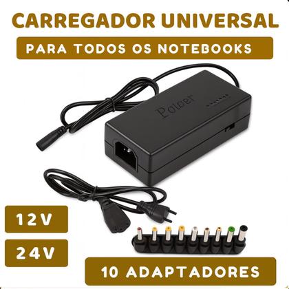 Imagem de Fonte Carregador Notebook 120w 8 Pinos Bivolt Ajustável
