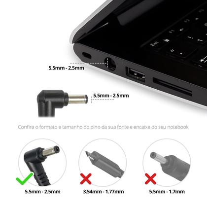 Imagem de Fonte Carregador para Notebook Acer 76-010502-00