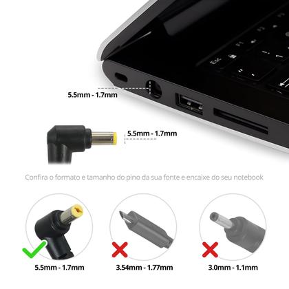 Imagem de Fonte Carregador para Notebook Acer Aspire One 531h
