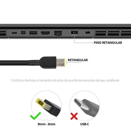 Imagem de Fonte Carregador para Notebook Lenovo Yoga Slim 7 Pro 16ACH6