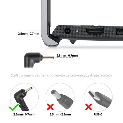 Imagem de Fonte Carregador para Notebook Samsung ATIV Smart PC Tab 3-XE500T1C-A03usr