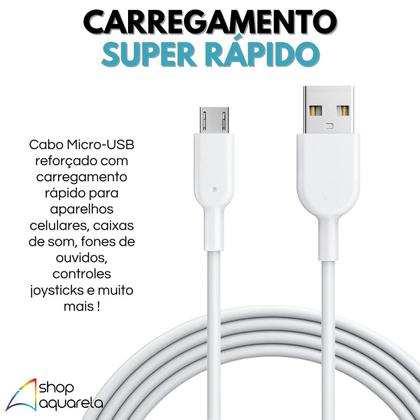 Imagem de Fonte carregador Turbo 2 USB com Cabo USB
