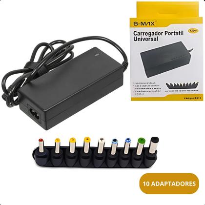 Imagem de Fonte Carregador Universal 120w Para Notebook 8 Pinos